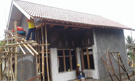Proses Pembangunan Gedung PAUD Lestari Satu Dusun 